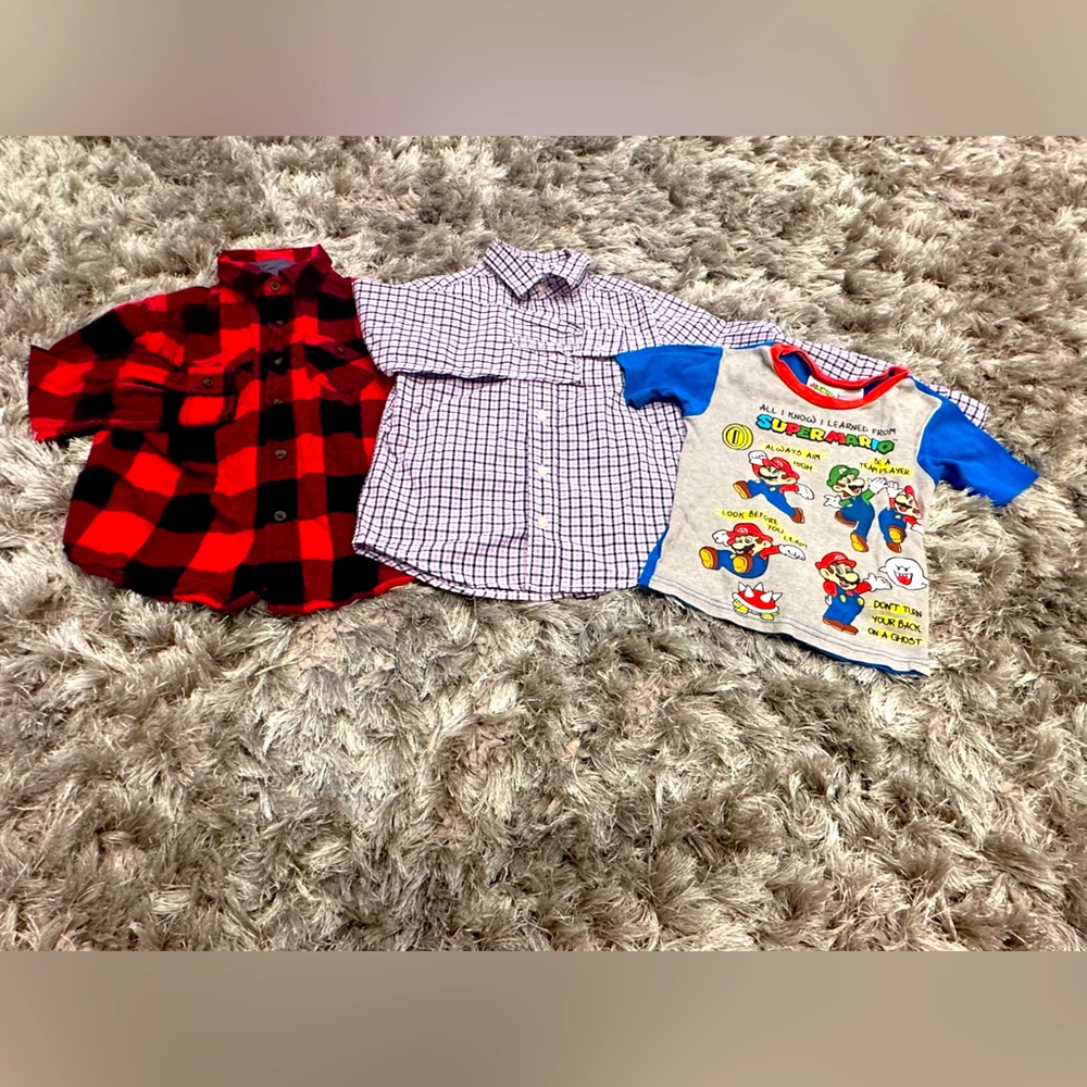 Bundle Of Boys Mixed Shirts, 6
